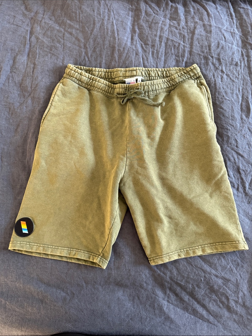 Olive Green Men's Drawstring Shorts